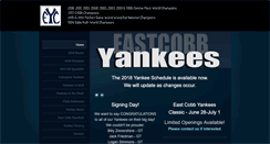 Desktop Screenshot of eastcobbyankees.com