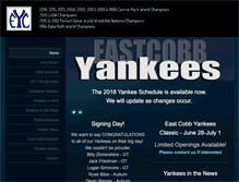 Tablet Screenshot of eastcobbyankees.com